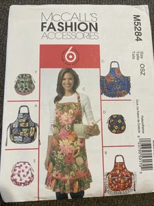 ~Uncut McCalls Sewing Pattern M5284 Misses Aprons - Picture 1 of 4