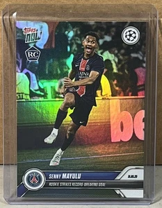 2024 25 TOPPS NOW #164 SENNY MAYULU PSG ROOKIE goal in final Image Variation - Picture 1 of 2