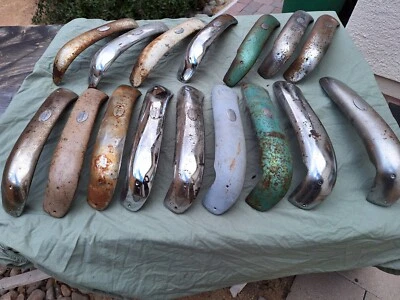 60 Cadillac 1959 asiento de banco moldura lado del pasajero solo 16 metal total  Foto 1 de 4