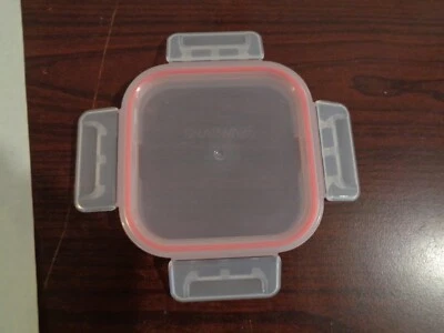 Replacement Snapware 4”x 4” Lid Food Storage Container Air Tight Red - Image 1 of 4