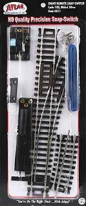 Atlas #851 Right Hand Remote "Snap" Switch Track - HO Scale - Code 100 Rails - Picture 1 of 2