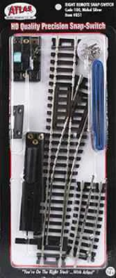 Atlas #851 Right Hand Remote "Snap" Switch Track - HO Scale - Code 100 Rails - Image 1 of 2