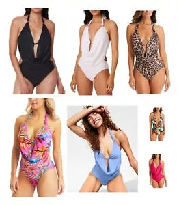 NWT Bar III Womens One Piece Swimsuit Monokini Cowlneck XS S M L XL $90 LLL35 - Picture 1 of 21