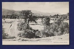 1915 RPPC Franken Berge Talstraße Woodstock NH Postkarte Blanko Rückseite - Bild 1 von 2