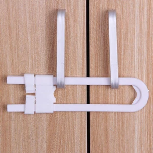 Cerradura de seguridad para bebé en forma de U seguridad para gabinete niños armario puerta cajón - Imagen 1 de 7