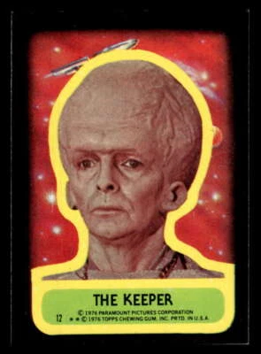 1976 Topps The Keeper Sticker Star Trek Captain's Log 12 EXMT JX1069 - Image 1 of 2