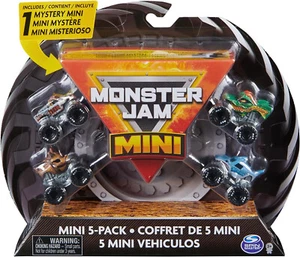 2024 Spinmaster Monster Jam 1:87 Scale Mini 5-Pack with 1 Mystery Truck - Picture 1 of 4