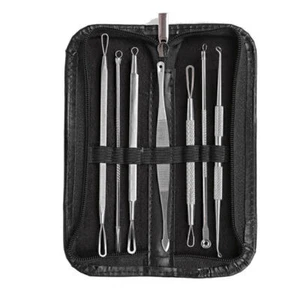 7Pcs POP Blackhead Pimple Blemish Comedone Acne Extractor Remover Tool Set Kit - Picture 1 of 6