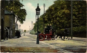PC FIRE CALL AT SHOOTERS HILL GREENWICH LONDRES POSTAL VINTAGE (u360) - Imagen 1 de 2