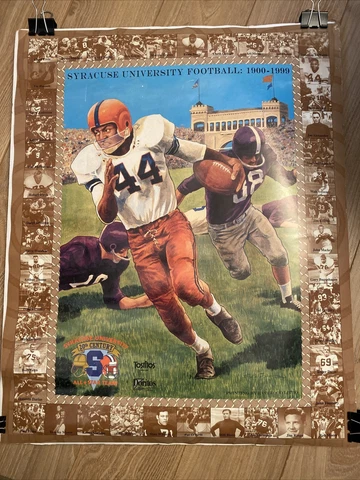Syracuse University football 1900-1999 Poster,16x20-very Rare Cover