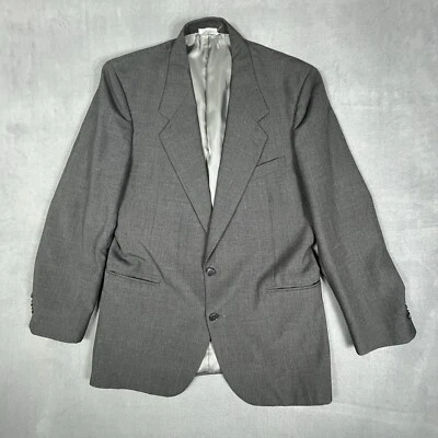 Traje Blazer Giorgio Fellini Para Hombre 41R Negro Dos Botones Abrigo Deportivo Hecho en Italia Foto 1 de 4