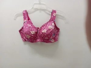 NWOT Comfort Choice Wireless Back Hook Pink Multi Bra Size 40B - Picture 1 of 2