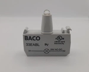 Lichtblock - Blau, 24V AC-DC 33EABL AUFSCHRAUBBARES Lichtmodul Kontaktblock BACO - Bild 1 von 5