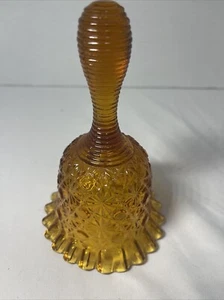 Campana margherita e bottone vintage Fenton coloniale ambra - Foto 1 di 9