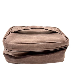 Miidu Braun Reise Doc Case Mehrere Fächer Reißverschluss 10 x 7 x 4 Zoll - Bild 1 von 7