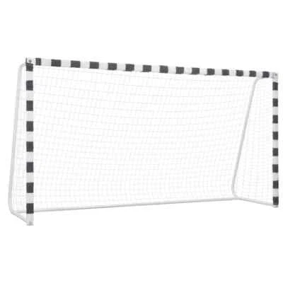 Soccer Goal 300x160x90 cm Metal Black and White vidaXL - image 1 of 4