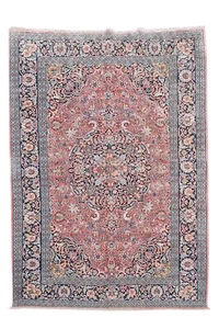 Toller handgeknüpfter Vintage Kaschmir Wolle Vorleger 7 x 5 Fuß (1811 Ger-4) - Bild 1 von 9