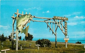 Postal Fish Fry Lodge Minnesota Deluth Lake Superior sin montar o nunca montada - Imagen 1 de 2