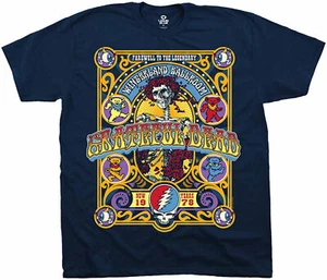 Grateful Dead Closing Of Winterland Adult T-Shirt - Jerry Garcia rock band, folk - Imagen 1 de 1