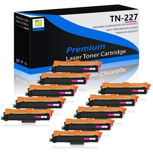 10x Magenta TN227 Toner Cartridge for Brother HL-L3210CW HL-L3230CDW HL-L3270CDW - Picture 1 of 24