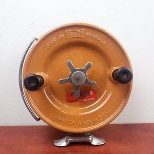 VTG Charles Alvey & Son 505A Sidecast Fibreglass Large Open Fishing Reel - Picture 1 of 14