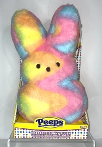 Peeps Warming Bunny Plush 11" Multicolor NIB B*H - Picture 1 of 6