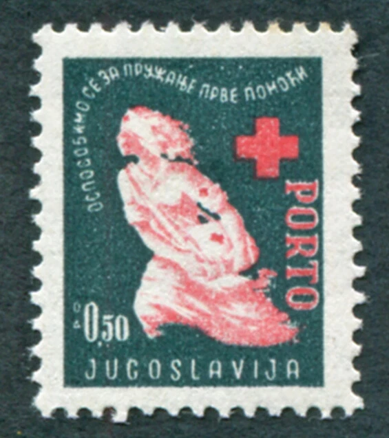 YUGOSLAVIA 1948 50p SGD595 mint MH FG POSTAGE DUE Red Cross #A07 - Image 1 of 1
