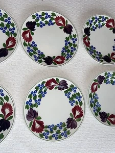 Raro Juego de 6 Platos de Ensalada Antiguo Adams Hecho en Inglaterra - Imagen 1 de 10