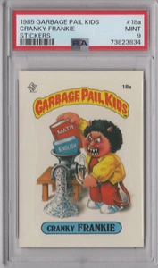 Cranky Frankie 1985 Topps Garbage Pail Kids Series 1 Matte PSA 9 OS1 Card #18a - Picture 1 of 2
