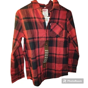 Levis: Boys XL 14/16 Youth Flannel Shirt, Long Sleeve NWT - Picture 1 of 4