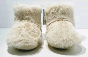 Cat & Jack Kleinkind Mädchen creme Dallas Fell Bootie Hausschuhe Größen S-M - XL - Bild 1 von 4