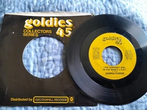 Goldies 45 Rpm The Happiest Girl In The Whole USA Donna Fargo - Imagen 1 de 9