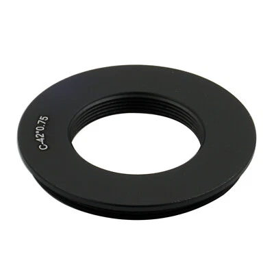 C Mount to M42 x0.75 Screw Thread Lens Mount Adapter Inner 25.4mm with flange - Image 1 of 2