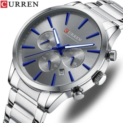CURREN Reloj Deportivo Hombre Marca Superior Cronógrafo Reloj Pulsera Hombre Calendario Relojes Foto 1 de 4