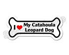 I Love My Catahoula Leopard Dog Dog Bone Bumper Sticker Decal Db 173