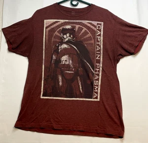 Star Wars Captain Phasma shirt mens large short sleeve Storm FifthSun brown red - Picture 1 of 9