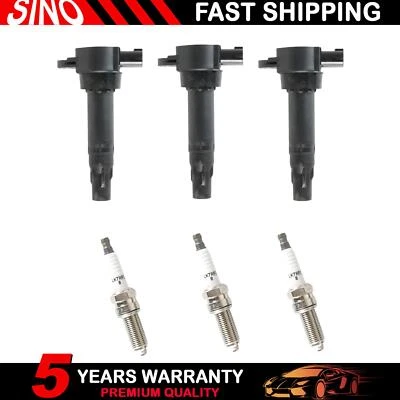 3 bobinas de encendido y bujía de iridio UF681 para 05-15 Smart Fortwo 1,0 L 0,8 L Foto 1 de 4