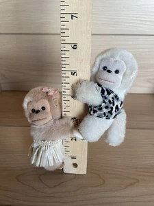 Vintage Hawaii Monkey Plush Clip On Pencil Hugger Topper Grabber 1980s - Picture 1 of 6