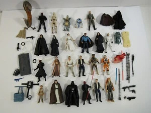 LOT OF 23 VINTAGE STAR WARS POTF2 AND TPM ACTION FIGURES AND ACCESSORIES - Picture 1 of 7