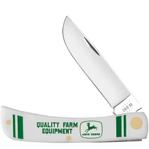 CASE XX KNIFE- SOD BUSTER Jr. - JOHN DEERE - STAINLESS STEEL BLADE- 3 5/8" NIB - Picture 1 of 2
