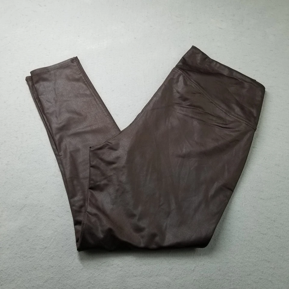 Legging DG2 Diane Gilman Slim Recubierto Tejido Sólido ESPRESSO Talla 1X Elástico Foto 1 de 4