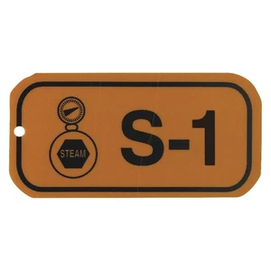 BRADY  Lockout Tag,1-1/2" H x 3"W,1/8"Hole,PK25 489L34 - Picture 1 of 1