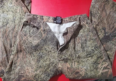 Mossy Oak Pants Men 36x30 Green Brown Camo Mountain Hunting Hunt - Image 1 of 4