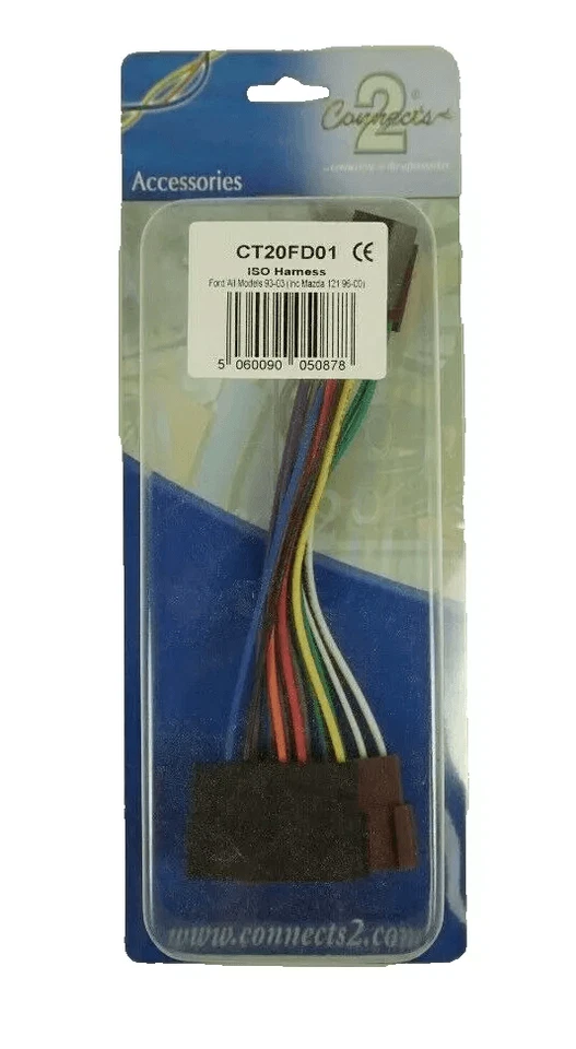 Connects2 Car Audio ISO Harness CT20FD01 for All Ford Models 93-03