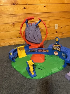 Hot Wheels Monster Trucks T-Rex Volcano Arena Playset w/ Lights & Sounds No Cars - Image 1 of 4