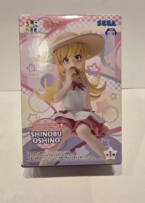 Boneco SEGA Monogatari Series Shinobu Oshino Japão Anime Chokonose Premium na Caixa - Imagem 1 de 4