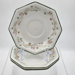Johnson Brothers Eternal Beau Set of 3 Octagonal Replacement Saucer - Picture 1 of 4