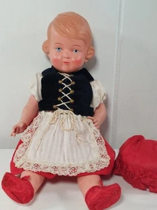 Vtg German Child Doll by Schildkrot 10 Inches - Picture 1 of 9