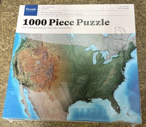 VEREINIGTE STAATEN von AMERIKA KARTE 1000-teiliges PUZZLE pädagogisches Werkzeug - Bild 1 von 2