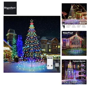Luci di Natale da Esterno con Stella,2,3M x 12 Ghirlande 274 LED Natale b... - Foto 1 di 9